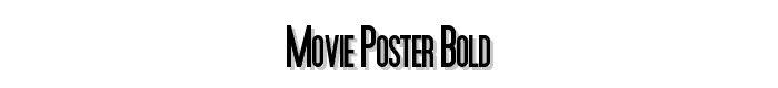 Movie Poster Bold font